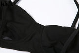 Kliou Mesh Two Piece Set Women Summer Sexy Wrapped Camisole+Bodycon See Through Pleated Skirt Maching Dress Suit Girl