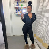 Kliou autumn new women hooded zipper pocket long sleeve tops sporty leggings matching set workout bodycon casual stretchy