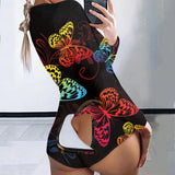hirigin Short Jumpsuits Pijamas Women Butt Flap Sexy Plus Size Party Club Rompers Bodysuit Pijama Mujer Lingerie Боди
