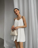 Women's Beach Dress Casually Bare Back Short Summer Sling Dress