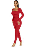 Sexy Mesh Patch Cutout Long Sleeve Fitness