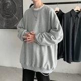 Hoodies Sweatshirt Mens Black White Hip Hop Punk Pullover Streetwear Casual Fashion Clothes Mens Oversized Korean