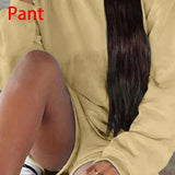 Print Women 2 Piece Set Long Sleeve Sweatshirt Sweatshorts Loose Casual Tracksuit Loungewear 2021 Autumn