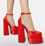 High Heels Wedding Shoes Women New Summer Sexy Sandals Women's Party Bow-knot Nightclub Banquet Shoes Platform Woman