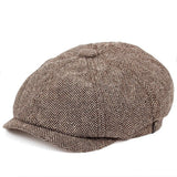 Flat Top Hat Ivy Gatsby Driving Cap Autumn Winter Fashion Newsboy Hat Octagonal Hats for