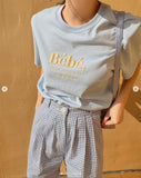 Woherb Korean Chic Summer New Embroidery Stereo Letter Casual Simple Age Reduction Round Collar Short Sleeve Versatile T-Shirt-Outfit