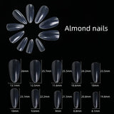 500PCS White Clear V Straight Round End Full Half Acrylic Ballet Coffin French False Nails Tips Fake Toenail Tip