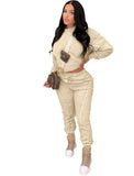 Winter Casual O-Neck Long Sleeves Solid Top And Pant 2 Piece