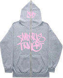 New High Street Hip-Hop National Tide Printing Zipper Clothing Fashion Fashion Couple