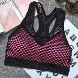 Seamless Mesh Hollow Sporty Bra Fitness Vest Bra Shockproof Underwear