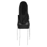 Woherb 2023 Fashion Trend Women's New Hooded Sleeveless Crop Knit Pure Color Interior Sweater-Outfit