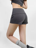 Trendy Women's Dress Sexy Flanging Tie Short Style Small Wipes + Waist Lift Hip Slimming Shorts Two Suits-Outfit