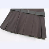 New POLO Collar With Belt Short-Sleeved Mini Dress 3152313-Outfit