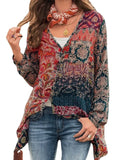 Stylish Unique Long Sleeve V-neck