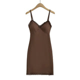 Fashion Women's Sexy Hot Girls Lace Breast Cushion Suspender Dress Spring And Summer Fashionable Hip Skirt-Outfit