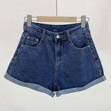 Women Denim Vintage Summer Basic Simple All-match Hot Sale High Waist Leisure Ulzzang Ladies Streetwear Chic Classic