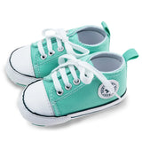 Boys Girls First Walkers Shoes Infant Toddler Soft Sole Anti-slip Baby Shoes Newborn Canvas Baby Sports Sneakers