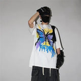 Gray T Shirt Loose Summer Oversize T Shirt Women Harajuku Punk Short Sleeves T-shirts Tops Tee Hip Hop T-Shirt for