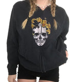 Female Sweatshirt Harajuku Oversized Hoodies 90s Vintage Women E-girl Gothic Clothes Streetwear Autumn Zip Up Coat