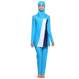 Large Size Printed Floral Full Cover Muslim Swimwear Women Islamic Conservative Swimsuit Hijab Beachwear Bathing
