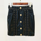 New Star Fashion Necker Heavy Industry Rope Repair Short Leather Jacket Jacket