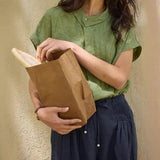 Linen-Based Lilies Design Feel Small Gentle And Comfortable Temperament Asymmetric Collar Short-Sleeved Shirt