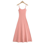 Trendy Women's Dress Sexy Spicy Girls Slim And Show Thin Hip Dress Temperament Slim Sling Skirt Long Swinging Skirt-Outfit