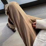 Plus Velvet Woolen Pants Women Casual Loose High Waist Ankle Ankle Office Lady Pants Autumn Winter Thick Warm Trousers-Outfit