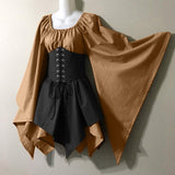 New Party Long-Sleeved Women's Renaissance Medieval Dress Festive
