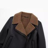 New Velvet Lined Motorcycle Jacket 2949221-Outfit