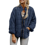 Autumn Winter Jacket Women 2022 Thick Warm Parkas Casual Pocket Cotton Padded Coat Female Vintage Oversized Loose