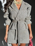 Flowers, Three-Dimensional Flower Set Women's Summer Two-Piece Sets With Double Buckle High-End Temperament