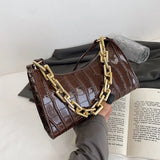 Retro Casual Women's Totes Shoulder Bag Fashion Exquisite Shopping Bag PU Leather Chain Handbags for Women 2021 Free