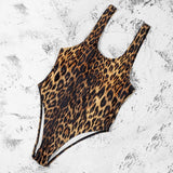 Leopard One Piece Swimsuit 2021 New Arrival Summer Beach Padded Bra Print Sexy Swimwear Women Bathing Suit