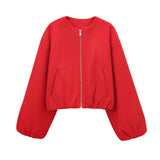 And Autumn 2025 Fashion New Soft Bomber Jacket Women's