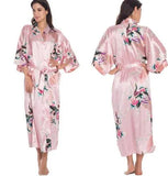 Kimono Robe Bathrobe Women Satin Robe Silk Robes Night Sexy Robes Night Grow For Bridesmaid Summer Plus SizeS-XXXL