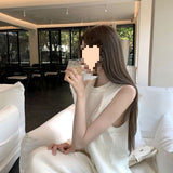 Super Fire Summer Dress A Complete Set Of Korean Senior Sense Age-Reduction Sports Leisure Sleeveless Top Leg Pants Two
