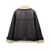 New Autumn Style With Belt Double-Sided Jacket 8073264-Outfit