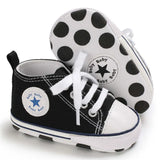 Boys Girls First Walkers Shoes Infant Toddler Soft Sole Anti-slip Baby Shoes Newborn Canvas Baby Sports Sneakers