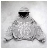 Harajuku Y2K Star-Studded Autumn Hoodie Zip Long-Sleeved Hoodie