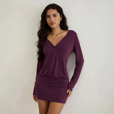 Women's Jumpsuits Slim Long-Sleeved Sexy Velvet Perspective Thin