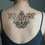 Temporary Tattoo Sticker Totem Flower Arrow Color Sexy Chest Back Fake Tatoo Waterproof Flash Tatto Body Art for Woman