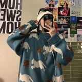 retro sweater women loose new all-match tops winter women's fashion pullovers women sweaters Korean