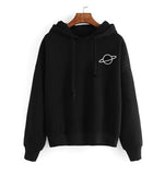 Oversize Hoodies Autumn Kpop Style Love Printed Sweatshirt Streetwear Drawstring Female Hoodie Pullover Top Plus Size