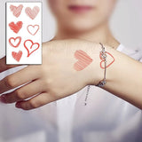 Waterproof Temporary Tattoo Stickers Playing Cards Peach Tattoo Small Size Tatto Flash Tatoo Fake Tattoos for Man Girl