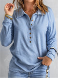 Woherb Color Sweater Women's Single Breasted Lapel Long Sleeve Loose Casual Bottom Jacket Autumn Winter New-Outfit