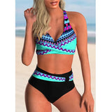 Waist Bikini Sexy Swimsuit Women Push Up Bathing Suit Bikini Set Plus Size Swimwear Women Beach Swimming Suit Summer