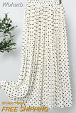 Women Summer Chiffon Floral Print Skirt High Waist A-line Elegant Skirts Beach Many Colors Mid-length Skirt QT1615-Outfit