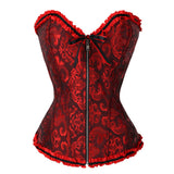 Zipper Jaclace Guard Waist-Beed Court Bouquet Close Abdomen Chest