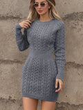 Body-Repaired Ass Skirt Women's Fashion Hooded Round-Up Rounded Waist Solid-Colored Knitted